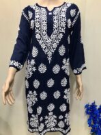 Rayon Kurti Black